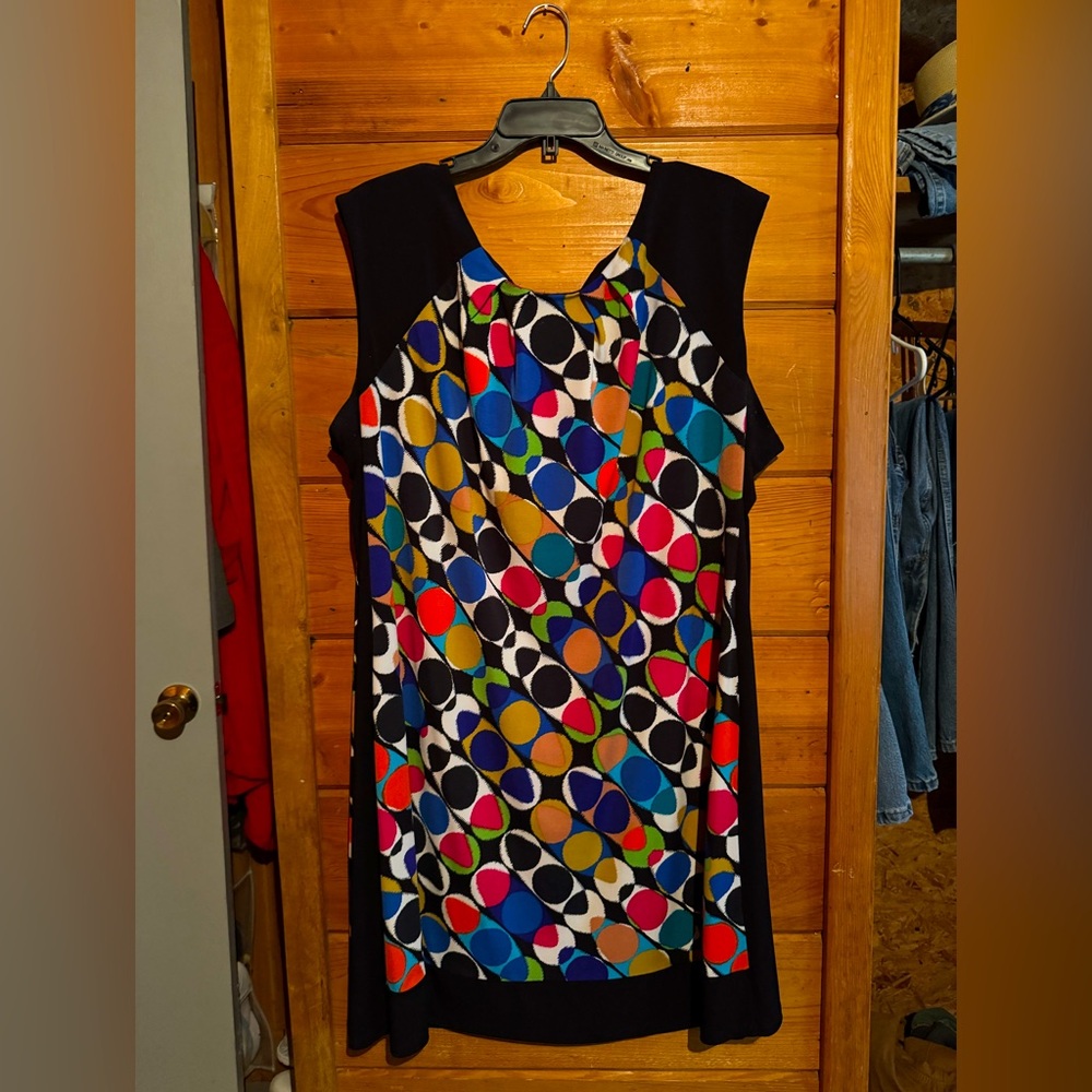 Colorful Geometric Pattern Dress